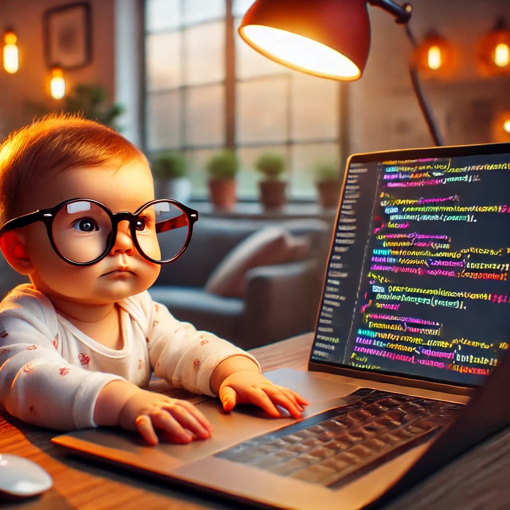 child me coding
